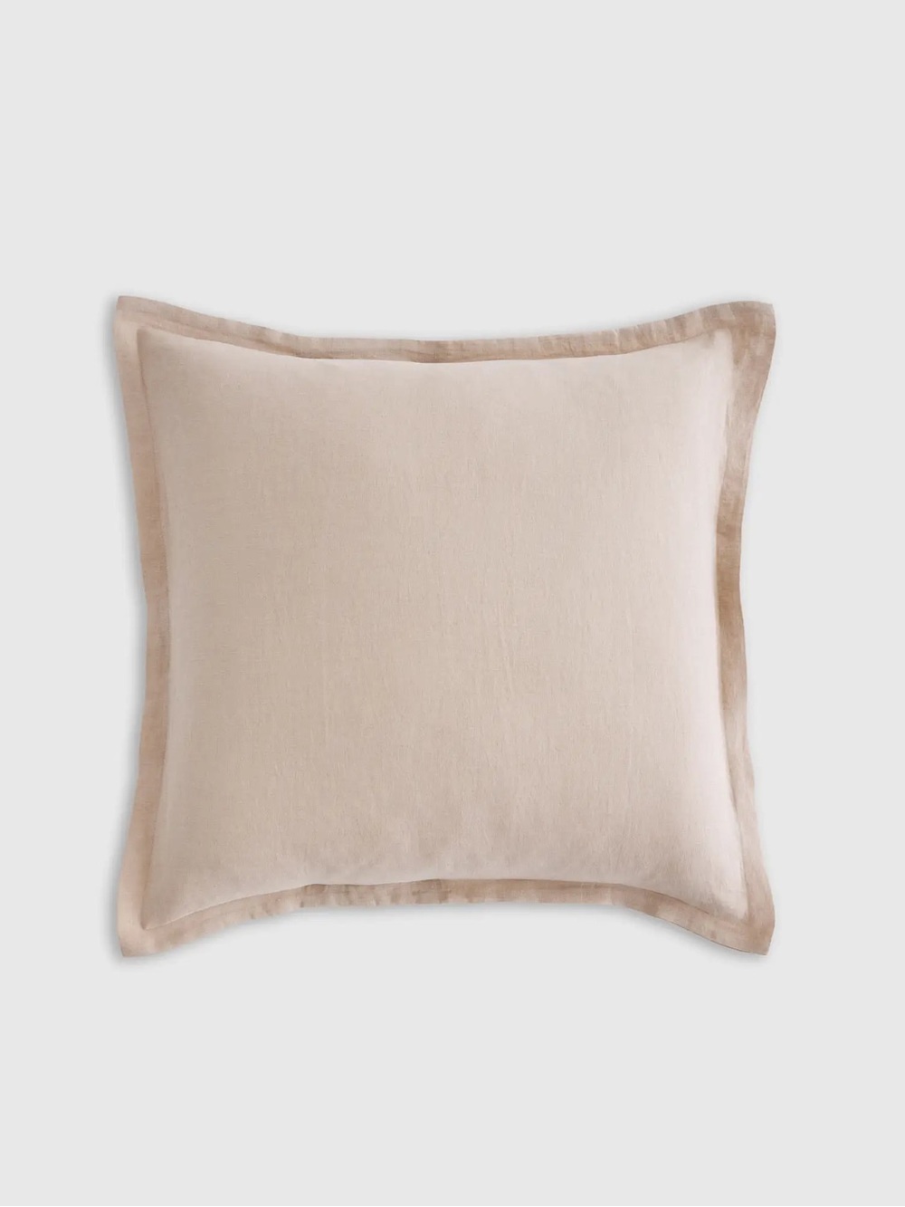 Like New Quince European Linen Euro Sham - Toffee